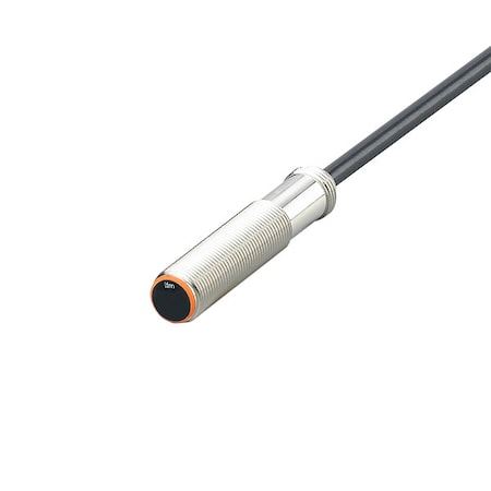 Cylindrical, Inductive Proximity Sensor, 12 mm Dia., Brass, 2 m, Bare Wire, 3 Wires, Shielded MPN:IF7104