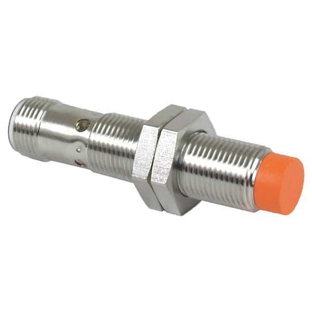 Cylindrical, Inductive Proximity Sensor, 12 mm Dia., Brass, M12, 3 Wires, Unshielded MPN:IFS205