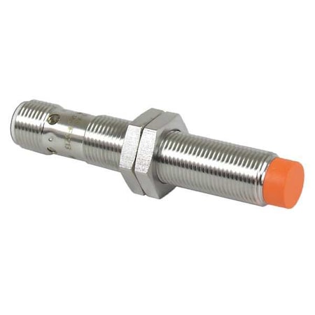 Cylindrical, Inductive Proximity Sensor, 12 mm Dia., Brass, M12, 3 Wires, Unshielded MPN:IFS213