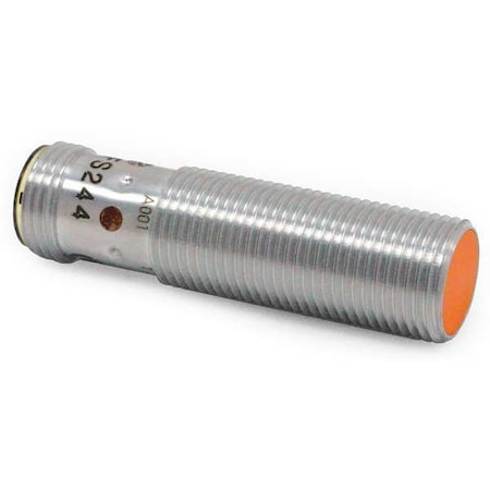 Cylindrical, Inductive Proximity Sensor, 12 mm Dia., Brass, M12, 3 Wires, Shielded MPN:IFS246