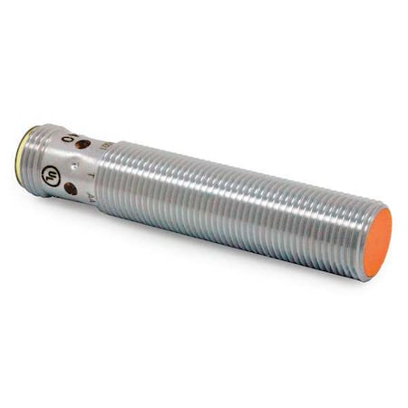 Cylindrical, Inductive Proximity Sensor, 12 mm Dia., Brass, M12, 3 Wires, Shielded MPN:IFS260