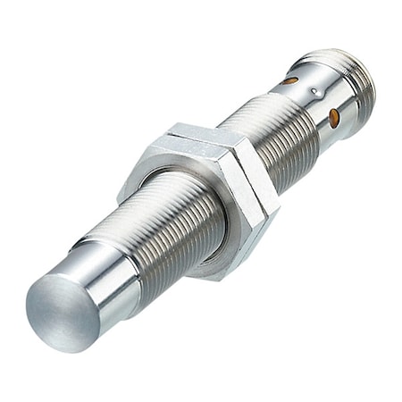 Cylindrical, Inductive Proximity Sensor, 12 mm Dia., Stainless Steel, M12, 3 Wires, Unshielded MPN:IFT246