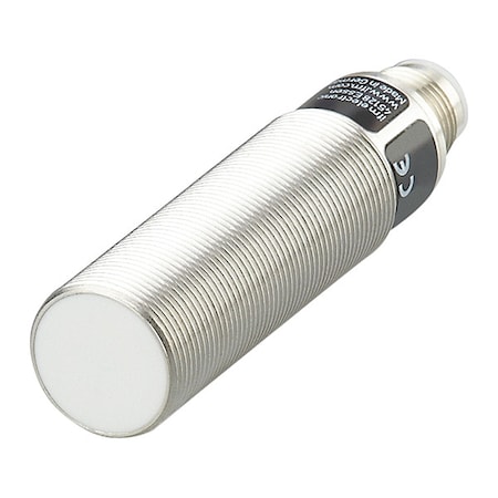 Cylindrical, Inductive Proximity Sensor, 18 mm Dia., Brass/PA/PBT, 1/2 in Connector, 2 Wires, Shielded MPN:IG0344