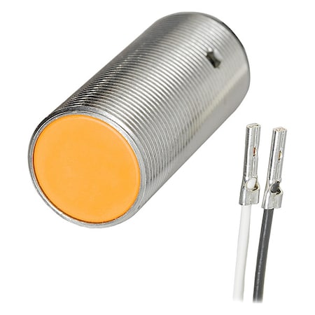 Cylindrical, Inductive Proximity Sensor, 18 mm Dia., Brass/PBT, 2 m, Bare Wire, 2 Wires, Shielded MPN:IG5717