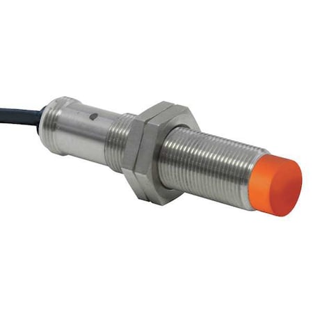 Cylindrical, Inductive Proximity Sensor, 18 mm Dia., Brass, 2 m, Bare Wire, 3 Wires, Unshielded MPN:IG7105