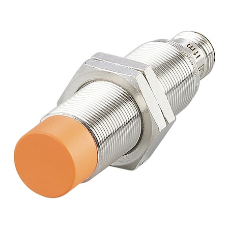 Cylindrical, Inductive Proximity Sensor, 18 mm Dia., Brass, M12, 3 Wires, Unshielded MPN:IGS213