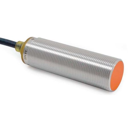 Cylindrical, Inductive Proximity Sensor, 18 mm Dia., Brass, 2 m, Bare Wire, 3 Wires, Shielded MPN:IGS244