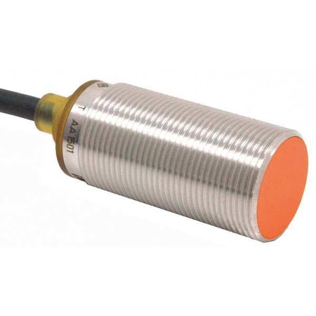 Cylindrical, Inductive Proximity Sensor, 18 mm Dia., Brass, M12, 3 Wires, Shielded MPN:IGS254