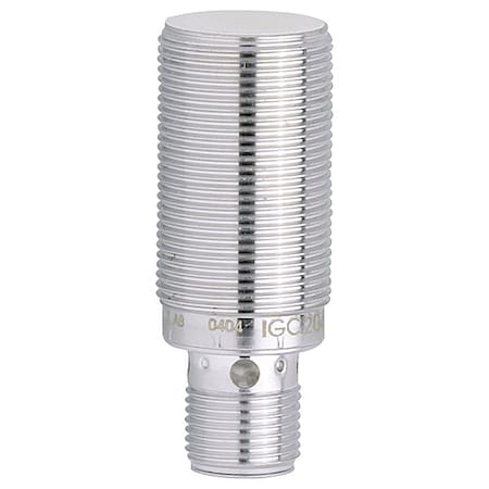 Cylindrical, Inductive Proximity Sensor, 18 mm Dia., Stainless Steel, M12, Wires, Shielded MPN:IGT203