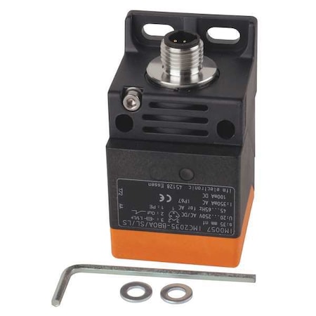 Inductive, Rectangular Proximity Sensor, PPE, 1/2 in Connector, 2 Wires, Unshielded MPN:IM0057