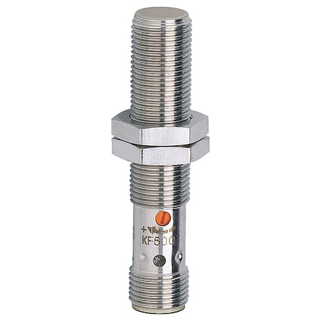 Capacitive, Cylindrical Proximity Sensor, 12 mm Dia., Stainless Steel, M12, Wires, Shielded MPN:KF5001