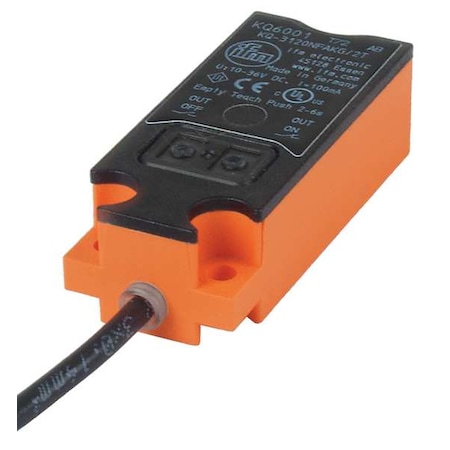 Capacitive, Rectangular Proximity Sensor, PBT, 2 m, Bare Wire, Wires, Unshielded MPN:KQ6001
