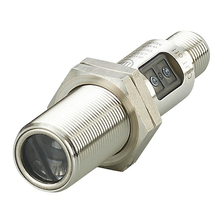 Diffuse Photoelectric Sensor, M12, Right Angle, Cylindrical, Selectable Light On/Dark On, PNP MPN:OGH500