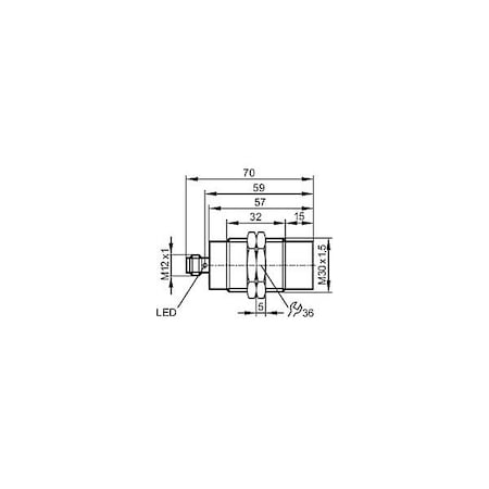 Read/Write RFID Antenna, 70 mm MPN:DTI435