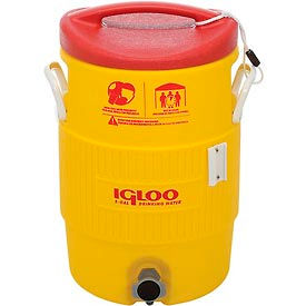 Igloo 48153 - Water & Beverage Cooler Heat Stress Solution Yellow 5 Gallons 48153