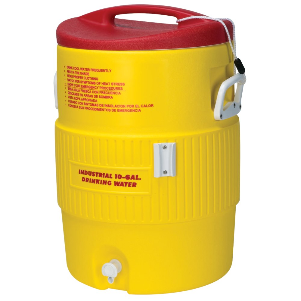 Igloo Heat-Stress Solution 10-Gallon Water Cooler, Red/Yellow MPN:385-48154