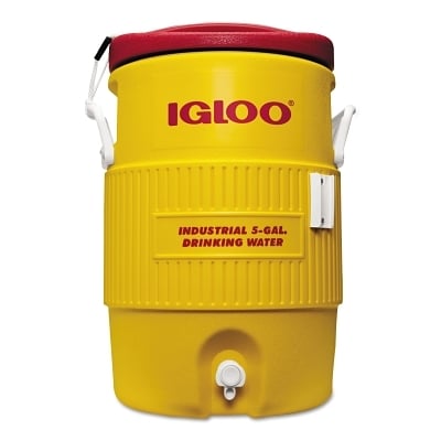 5 Gal Yellow/Red PLASTICIND. Cooler MPN:451