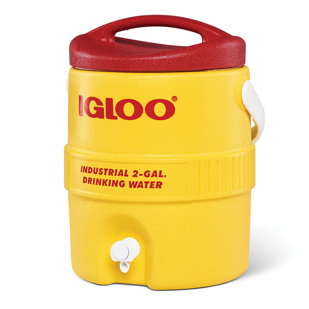 Igloo 400 Series Cooler, 2 Gallon, Red/Yellow MPN:421