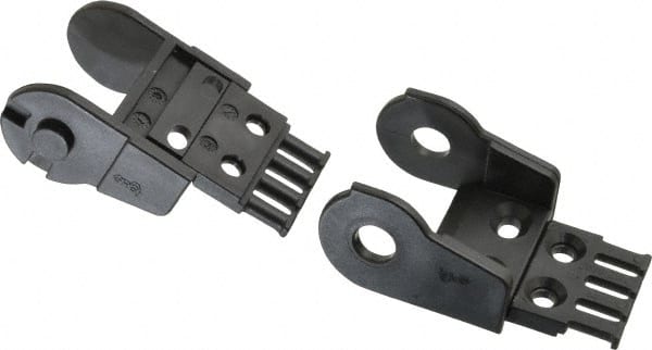 2.13 Inch Outside Width x 1.38 Inch Outside Height, Cable and Hose Carrier Plastic Open Mounting Bracket Set MPN:2030-12PZB