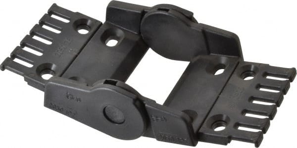 2.87 Inch Outside Width x 1.38 Inch Outside Height, Cable and Hose Carrier Plastic Open Mounting Bracket Set MPN:2050-12PZB R