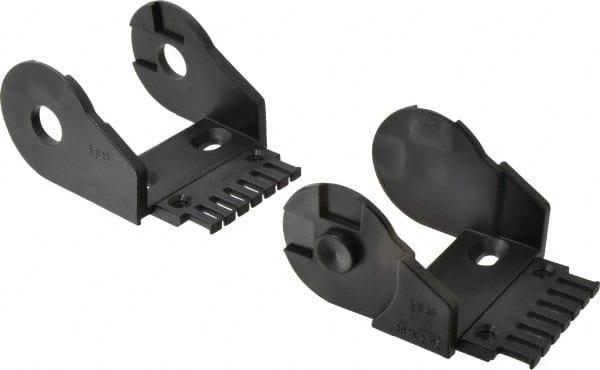3.74 Inch Outside Width x 2.52 Inch Outside Height, Cable and Hose Carrier Plastic Open Mounting Bracket Set MPN:3075-12PZB
