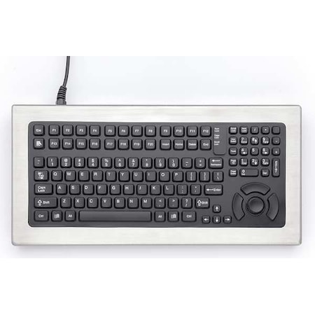 Stainless Hazardous Rugged Keyboard MPN:DT-5K-FSR-NI-CXPS2