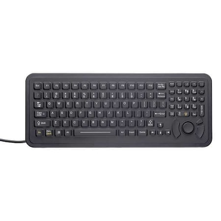 Panel Mount Rugged Keyboard MPN:PM-102-FSR-USB