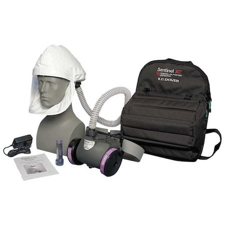 PAPR System, Sentinel XL, Hood, Belt-Mount, Integrated Elastic Strap, Universal MPN:S-3000-02
