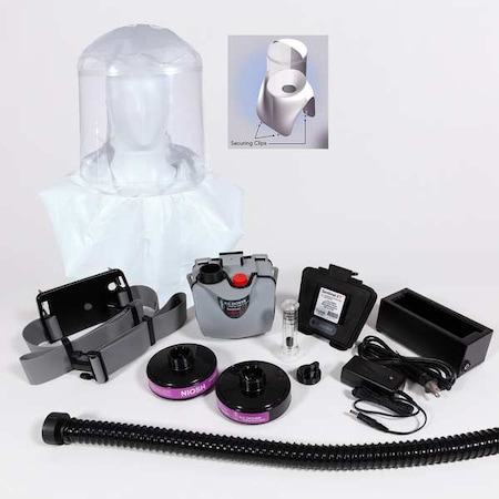 PAPR System, Sentinel XT, Full Hood, Belt-Mount, Universal MPN:S-3310