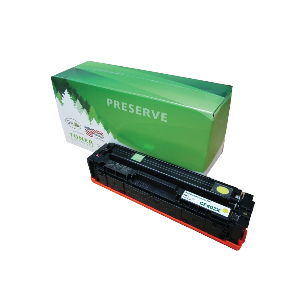 IPW Preserve Remanufactured Yellow High Yield Toner Cartridge Replacement For HP 201X, CF402X, 545-02X-ODP MPN:545-02X-ODP