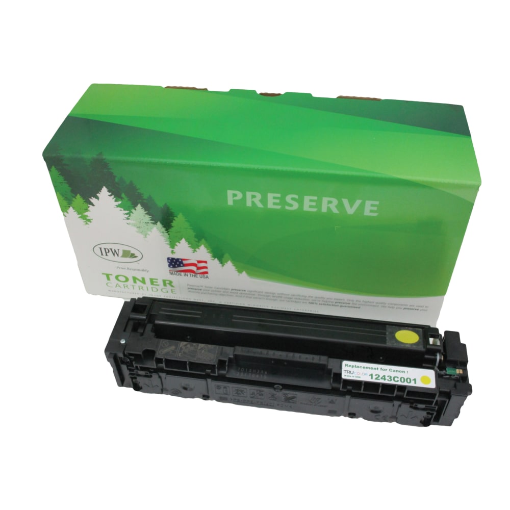 IPW Preserve Remanufactured Yellow High Yield Toner Cartridge Replacement For Canon 045H, 1243C001 MPN:545-243-ODP