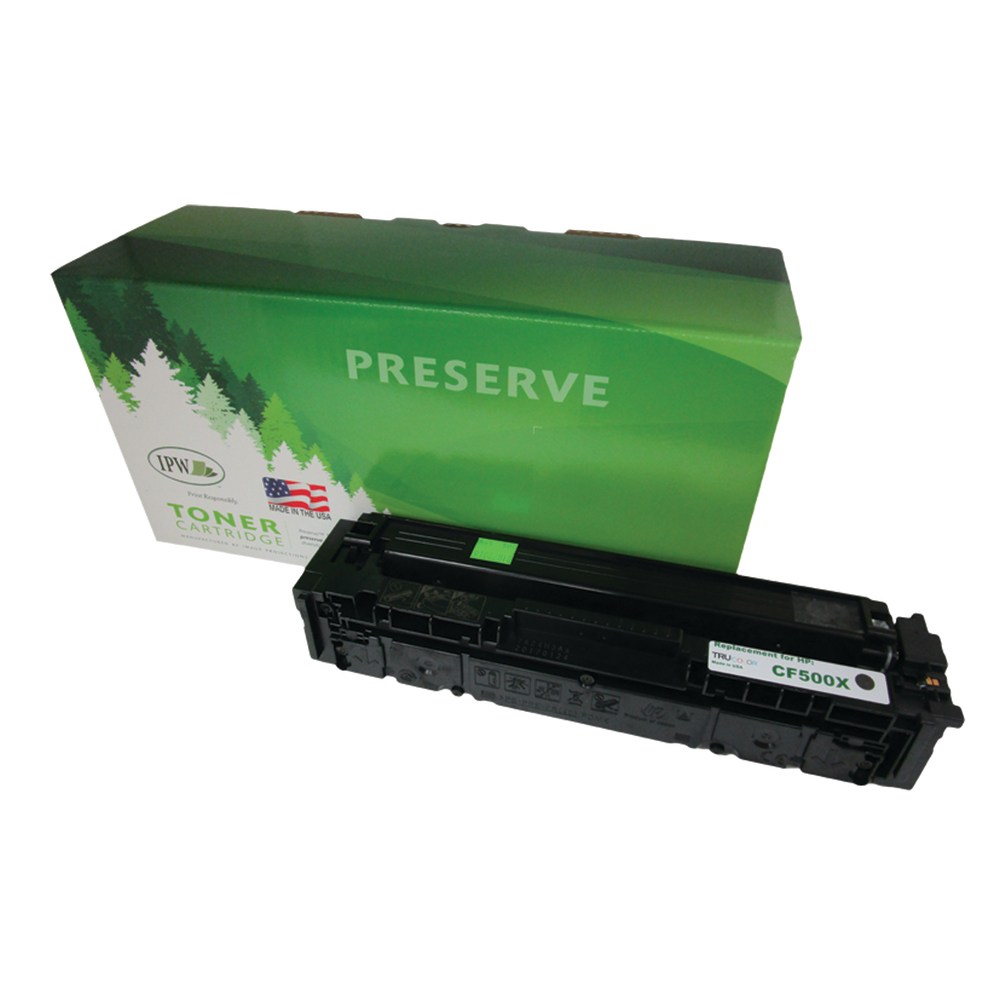 IPW Preserve Remanufactured Black High Yield Toner Cartridge Replacement For HP 202X, CF500X, 545-500-ODP MPN:545-500-ODP