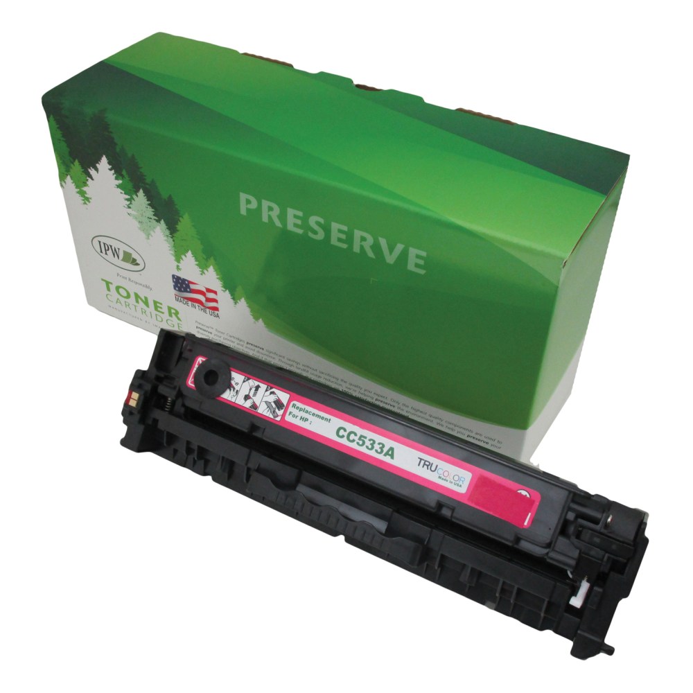 IPW Preserve Remanufactured Magenta Toner Cartridge Replacement For HP 304A, CC533A, 545-533-ODP MPN:545-533-ODP