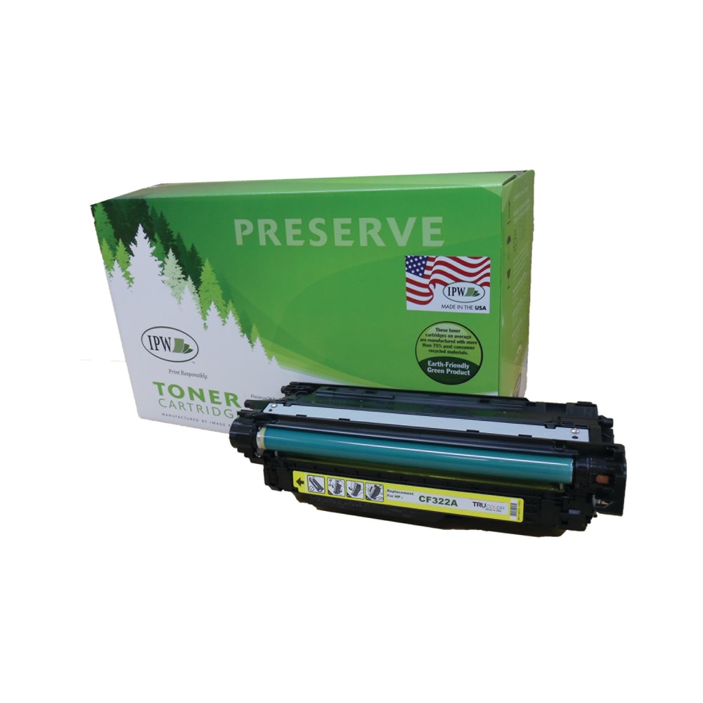 IPW Preserve Remanufactured Yellow High Yield Toner Cartridge Replacement For HP M680, CF322A, 545-682-ODP MPN:545-682-ODP
