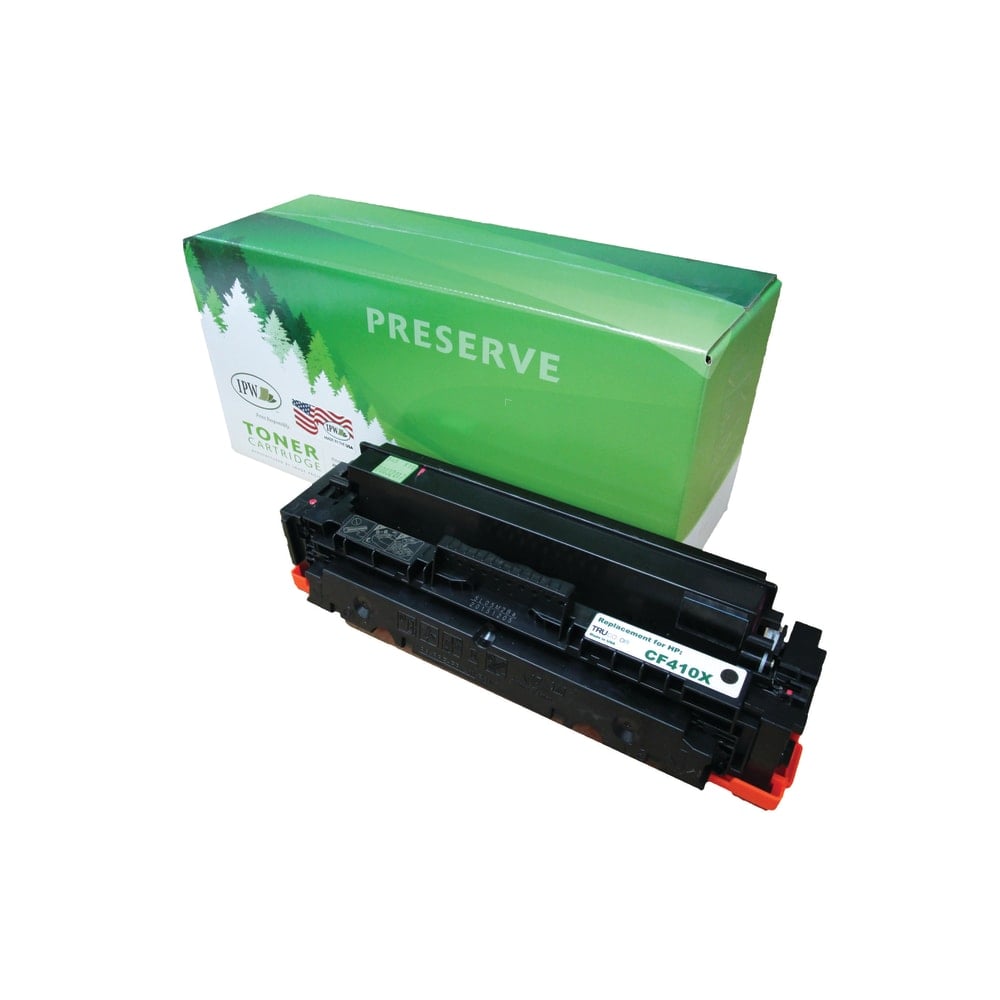 IPW Preserve Remanufactured Black High Yield Toner Cartridge Replacement For HP 410X, CF410X, 545-X10-ODP MPN:545-X10-ODP