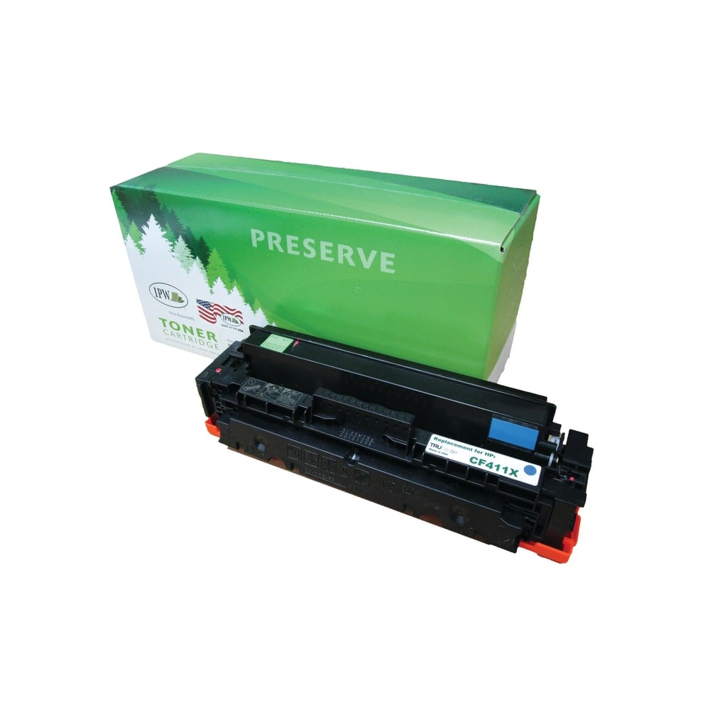 IPW Preserve Remanufactured Cyan High Yield Toner Cartridge Replacement For HP 410X, CF411X, 545-X11-ODP MPN:545-X11-ODP