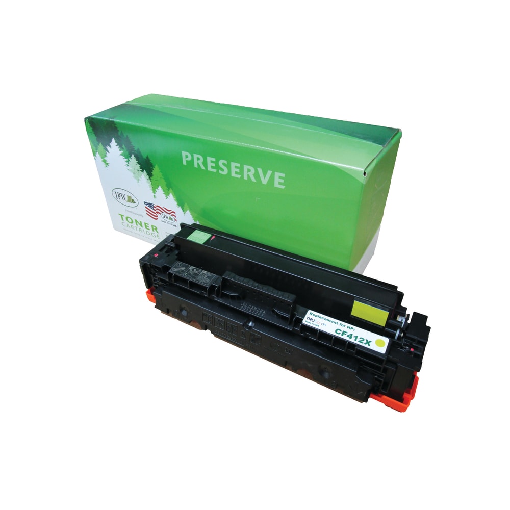 IPW Preserve Remanufactured Yellow High Yield Toner Cartridge Replacement For HP 410X, CF412X, 545-X12-ODP MPN:545-X12-ODP