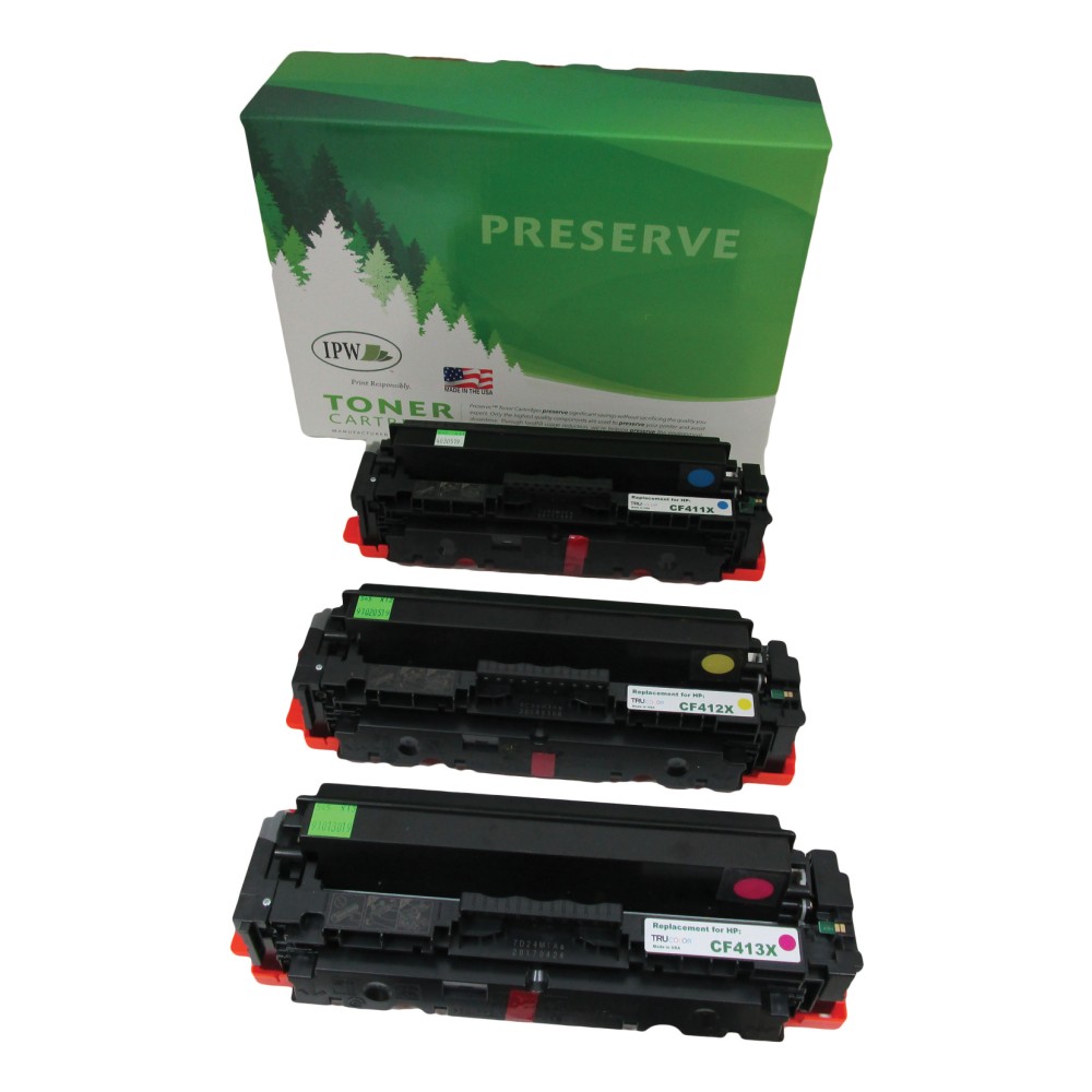 IPW Preserve Remanufactured Cyan; Magenta; Yellow High Yield Ink Cartridge Replacement For HP 201X, CF253XM, Pack Of 3, 54T-XM3-ODP MPN:54T-XM3-ODP