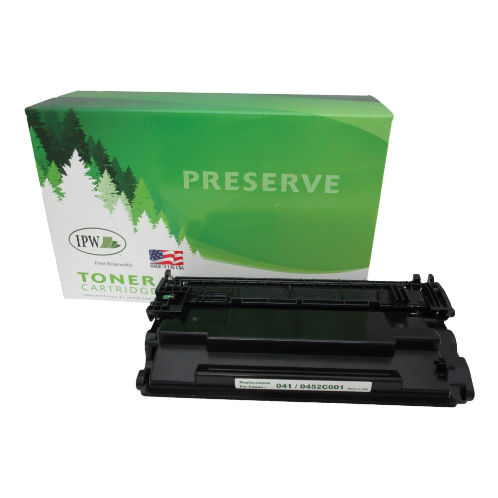 IPW Preserve Remanufactured Black Toner Cartridge Replacement For Canon CRG 041, 0452C001, 845-041-ODP MPN:845-041-ODP