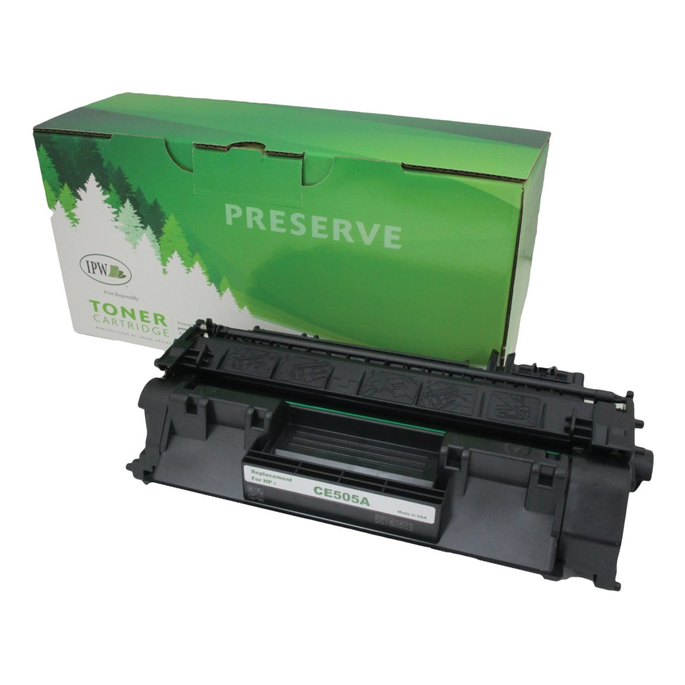 IPW Preserve Remanufactured Black Toner Cartridge Replacement For HP 05A, CE505A, 845-05A-ODP (Min Order Qty 2) MPN:845-05A-ODP