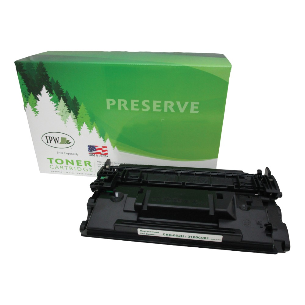 IPW Preserve Remanufactured Black High Yield Toner Cartridge Replacement For Canon CRG 052H, 2200C001, 845-52H-ODP MPN:845-52H-ODP