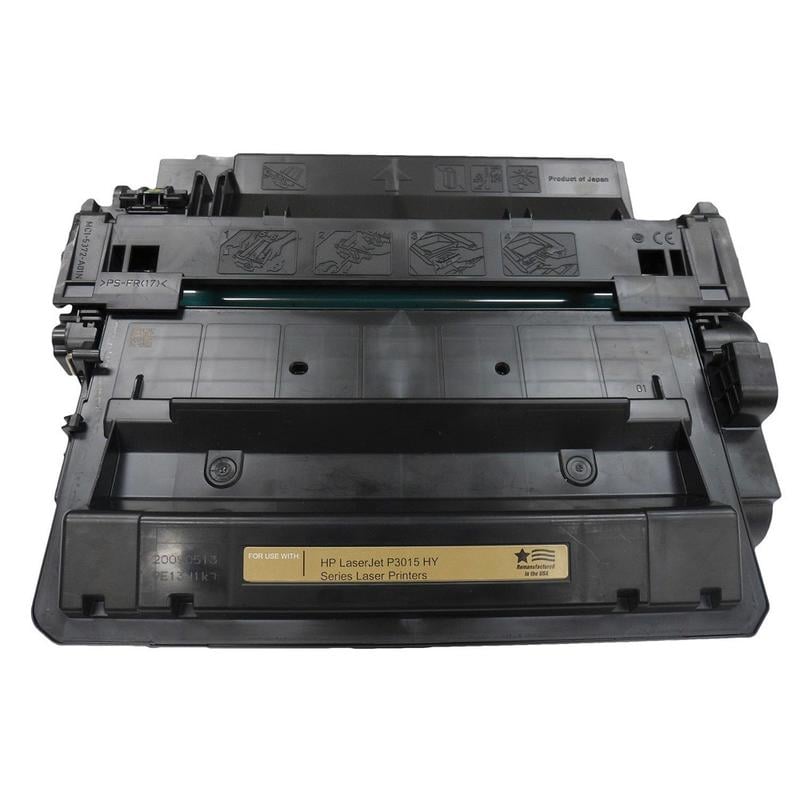 Hoffman Tech Remanufactured Preserve Black High Yield Toner Cartridge Replacement For HP 55X, CE255X, 845-55X-HTI MPN:845-55X-HTI