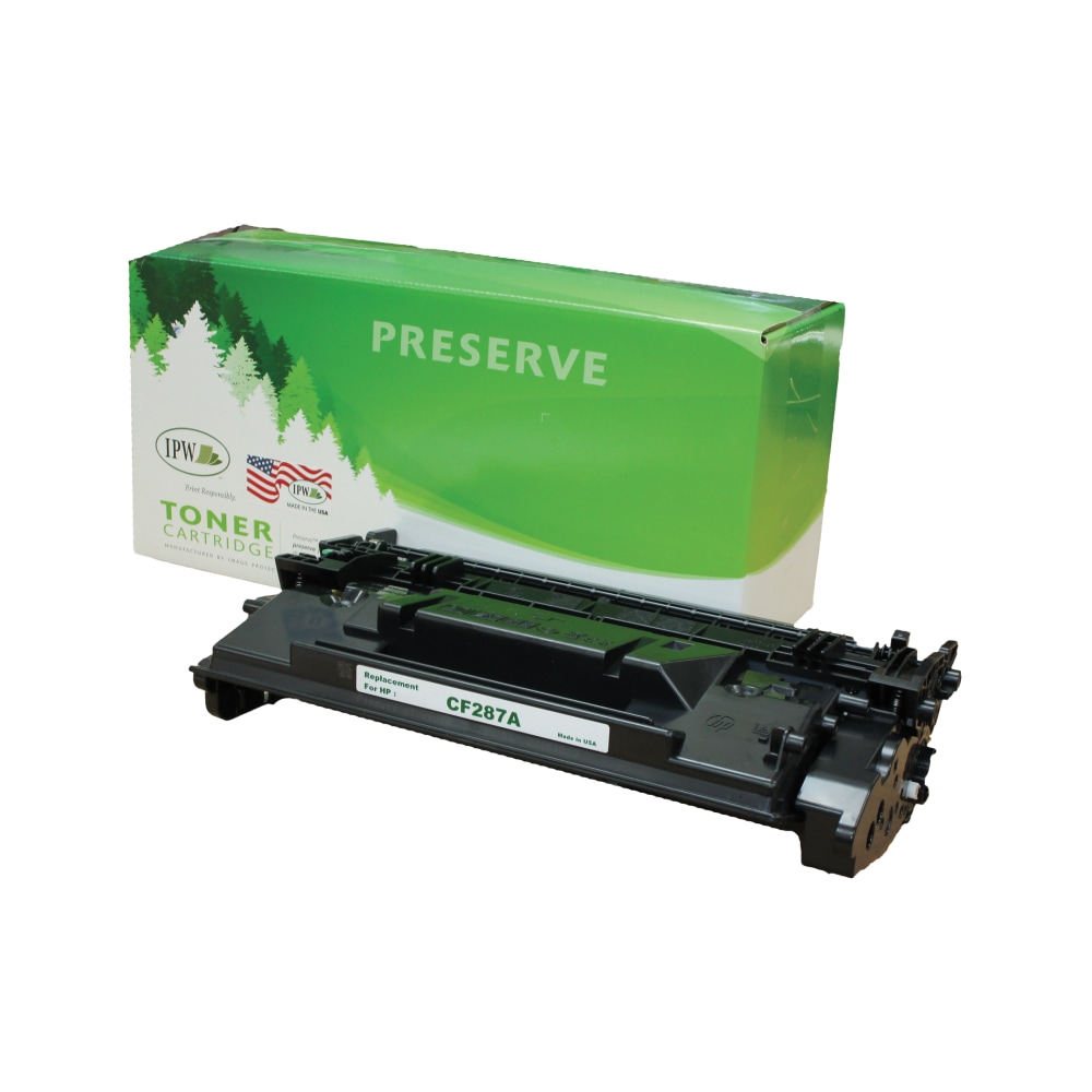 IPW Preserve Remanufactured Black Toner Cartridge Replacement For HP 87A, CF287A, 845-87A-ODP MPN:845-87A-ODP