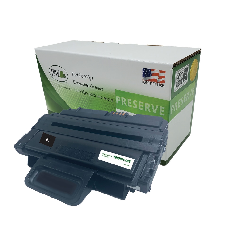 IPW Preserve Remanufactured Black High Yield Toner Cartridge Replacement For Xerox 106R01486, 106R01486-R-O MPN:106R01486-R-O