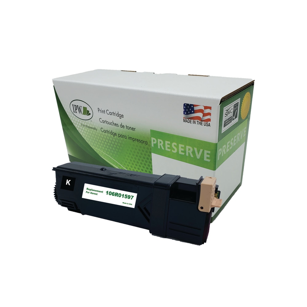 IPW Preserve Remanufactured Black High Yield Toner Cartridge Replacement For Xerox 106R01597, 106R01597-R-O MPN:106R01597-R-O