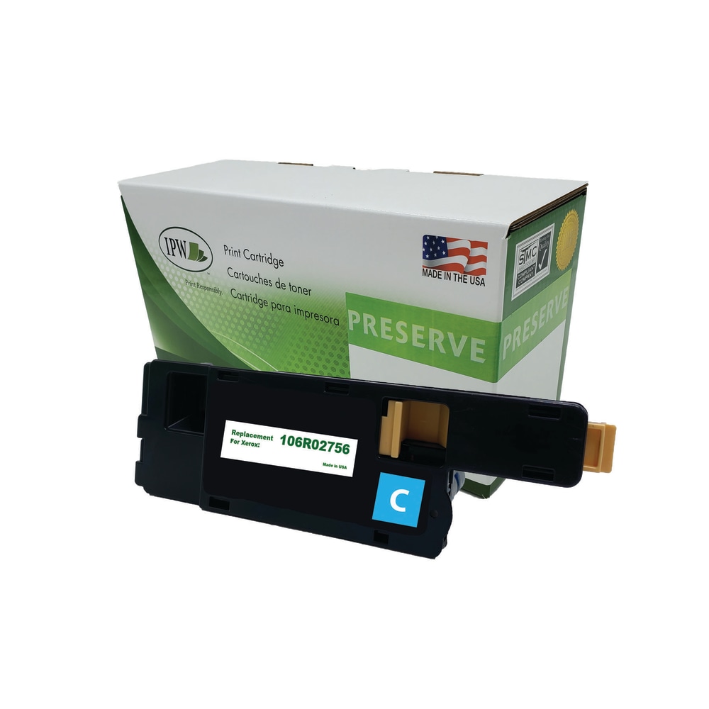 IPW Preserve Remanufactured Cyan Toner Cartridge Replacement For Xerox 106R02756, 106R02756-R-O MPN:106R02756-R-O