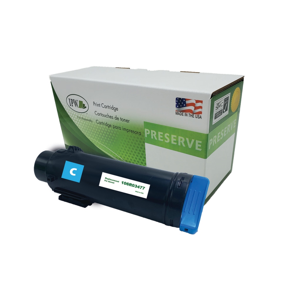 IPW Preserve Remanufactured Cyan High Yield Toner Cartridge Replacement For Xerox 106R03477, 106R03477-R-O MPN:106R03477-R-O