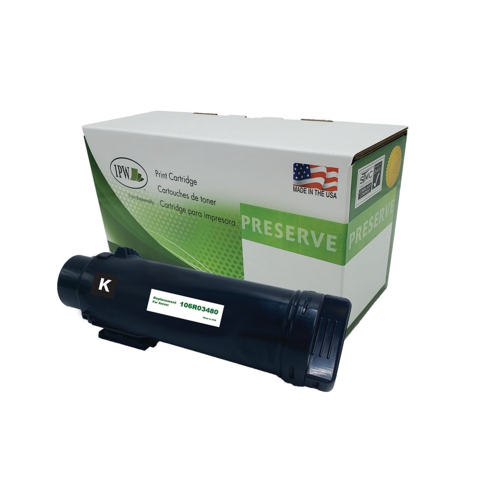 IPW Preserve Remanufactured Black High Yield Toner Cartridge Replacement For Xerox 106R03480, 106R03480-R-O MPN:106R03480-R-O