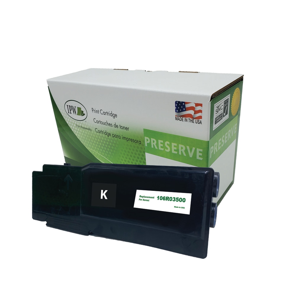 IPW Preserve Remanufactured Black Toner Cartridge Replacement For Xerox 106R03500, 106R03500-R-O MPN:106R03500-R-O