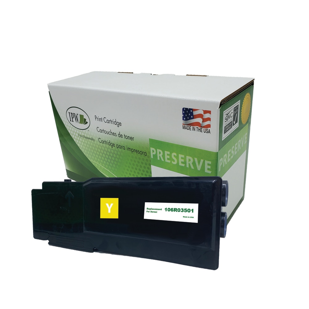 IPW Preserve Remanufactured Yellow Toner Cartridge Replacement For Xerox 106R03501, 106R03501-R-O MPN:106R03501-R-O